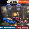 New Fish Aquarium Diver Ornaments Mini Diver Simulated Floating Frogman Kawaii Miniature Figures for Fish Tank Scene Decoration