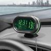 Автомобиль 3 в 1 автомобильный вольтметр термометр подсветка ЖК-фосфорный аксессуары для салона автомобиля цифровые электронные часы W2q6