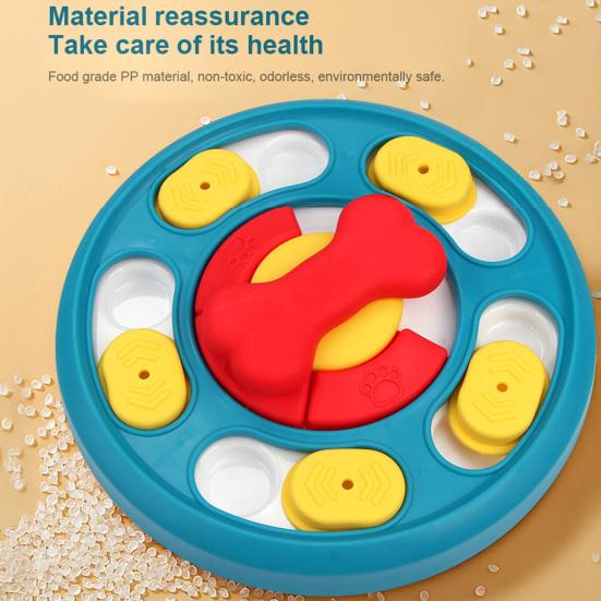 Pet Slow Food Bowl Stable Base Rounded Corners Bright Colors Pet Slow