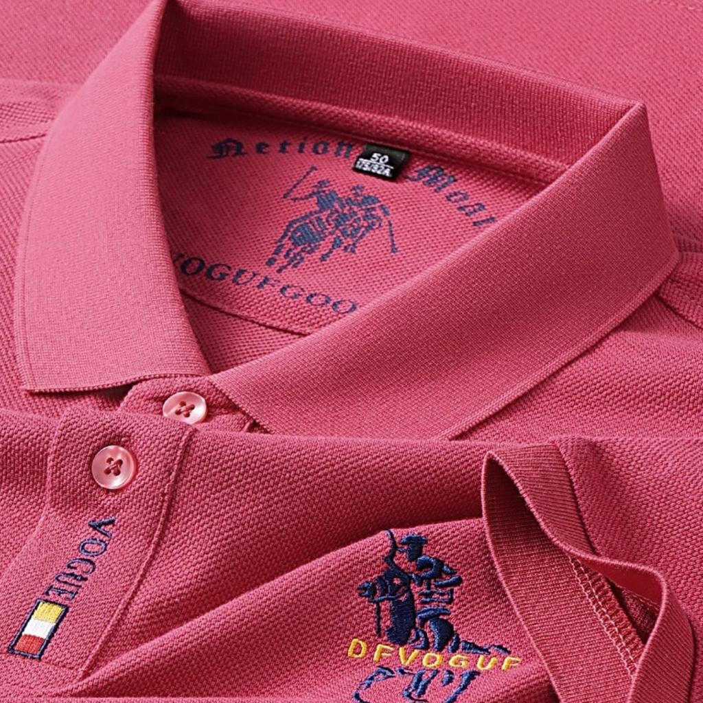 Поло Trend Hub Новая мужская футболка-поло с коротким рукавом Мужская вышивка Повседневная деловая футболка-поло