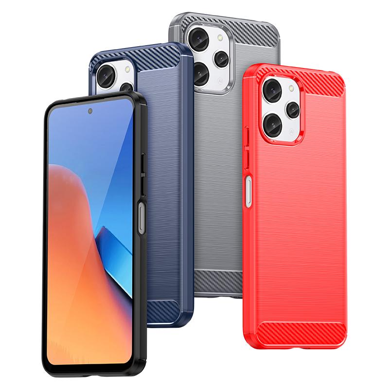 Ударопрочный защитный чехол для телефона Redmi 12 4G/12 5G/12R/Note 12R/POCO M6 Pro Мягкий силиконовый чехол для задней крышки из ТПУ