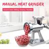 1set Aluminium Alloy Hand Operate Manual Meat Grinder Sausage Beef Mincer Hand Crank Meat Mincer & Tabletop Clamp Kitchen Home Tool