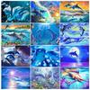 5D DIY алмазная живопись полный круглый животное Дельфин Алмазная вышивка картина крестиком комплект украшения дома горный хрусталь подарок