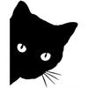 Sticker Cat Head Black Vinyl Car Motorcycle Scooter Truck Cat Car Tuning