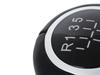Opel Vectra C FL 05-08 gear shift knob 5 SPEED BLACK ECO LEATHER