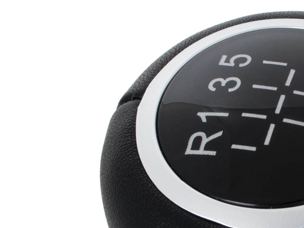 Opel Vectra C FL 05-08 gear shift knob 5 SPEED BLACK ECO LEATHER