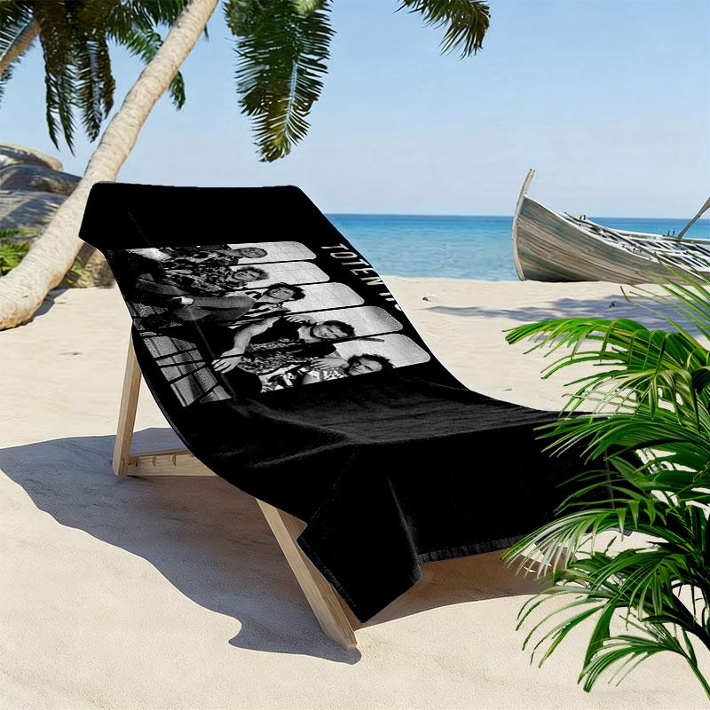 DTH Print Beach Towel, Large Soft Quick Dry Towel for Beach Camping Swimming