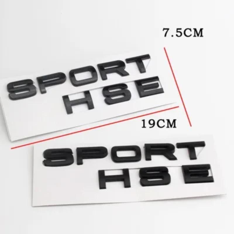1 шт. Новый Хромированный Матовый серебристый Черный SPORT HSE Большие Буквы Наклейки на багажник Эмблема Наклейка на автомобиль для Range rover Land rover наклейки на автомобиль