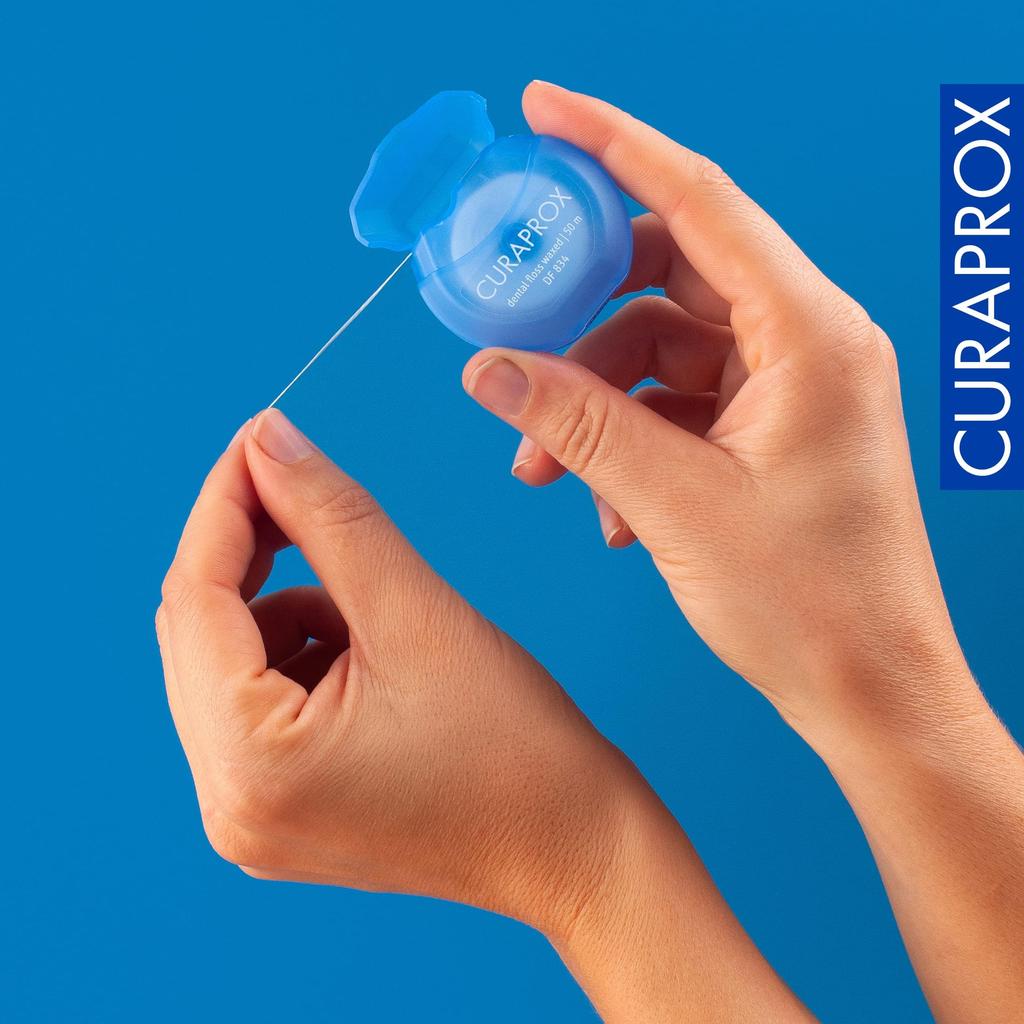 Curaprox Зубная нить 834 Мятная 50 м