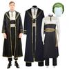 Anime Frieren At the Funeral Heiter Cosplay Costume Uniform Trench Full Set Fancy Outfit Top Coat Pants with Wig Halloween Carnival Party