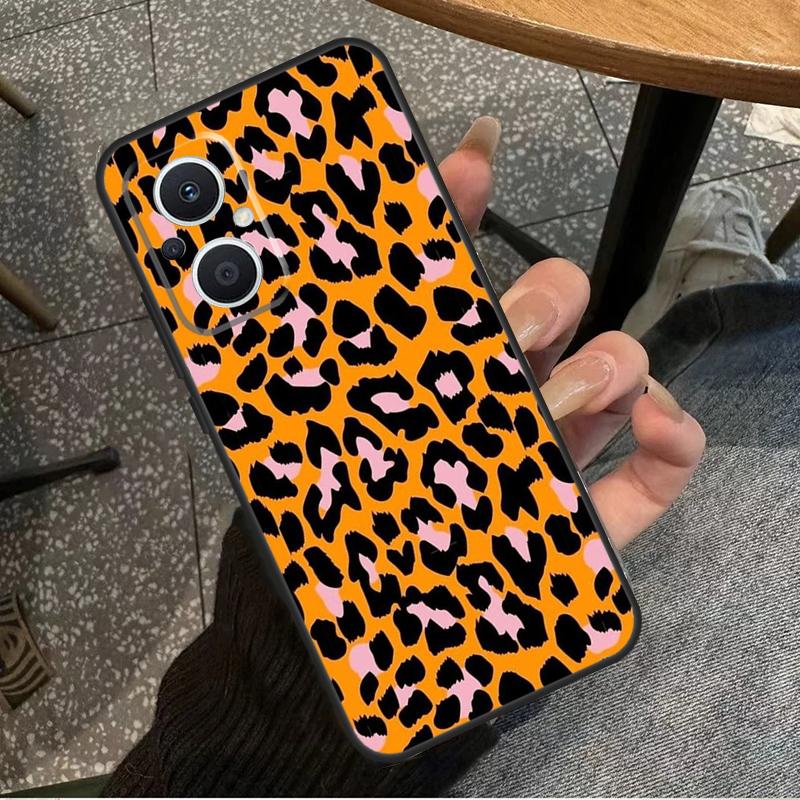 Леопардовая Кожа Для OPPO Reno 14 13 12 11 10 Pro 8T 11F 12F 13F 14F 7 8 Lite OPPO Find X8 X6 X5 X9 Pro Чехол