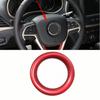 ABS красная накладка на центральное кольцо рулевого колеса для Jeep Grand Cherokee 2014 2015 2016 2017 2018 аксессуары для стайлинга автомобилей