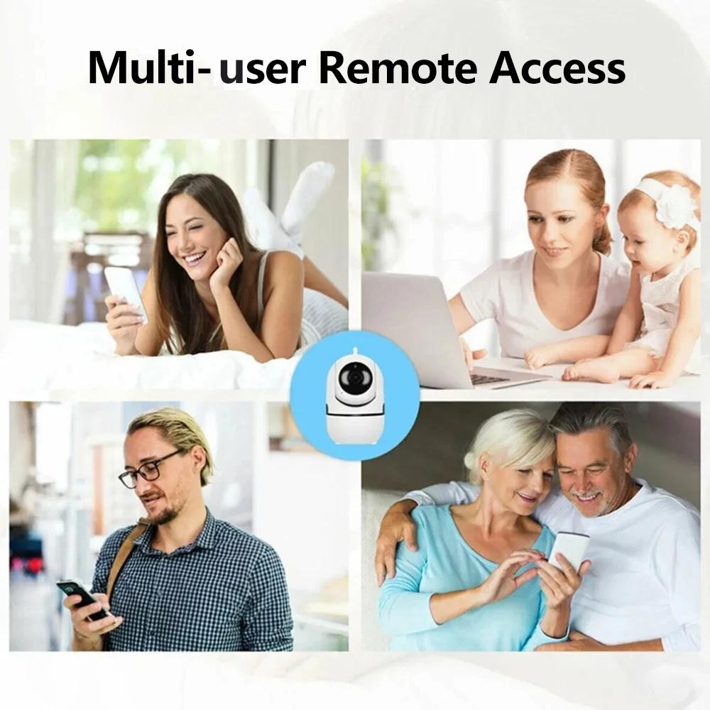 IP-камера Умный дом 1080P HD Камера безопасности Автоматическое отслеживание Сетевое беспроводное наблюдение Ночное видение WiFi Камера
