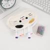 Zipper Plush Pencil Case Desk Organizer Cat Makeup Bag Smile Cat Pencil Bag  School Supplies