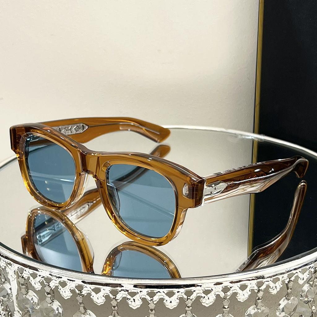 Ацетатные солнцезащитные очки CAAN для мужчин и женщин в овальной оправе, высокое качество, роскошные модные очки ручной работы в японском ретро-стиле для отдыха на открытом воздухе, брендовые очки UV400