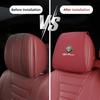 For Alfa Romeo Leather Car Seat Headrest AntiDirty Elastic Pillowcase Protective Cover For Alfa Romeo 4C 159 166 Giulia Giuliett