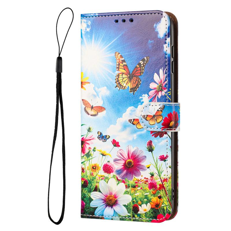 S26 Милый чехол с розой для Samsung Galaxy S26+ Ultra S25 Edge S24 Plus S23 S22 S21 S20 FE Чехлы Кошелек из кожи Откидная задняя крышка Ремешок