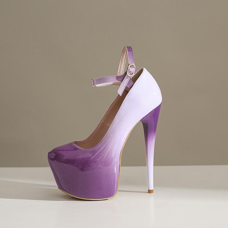 Модные сексуальные туфли на высоком каблуке и платформе, большой размер 48, женские туфли-лодочки на каблуке, весна-осень, лакированная кожа, туфли для танцев и вечеринок, женские, большой размер
