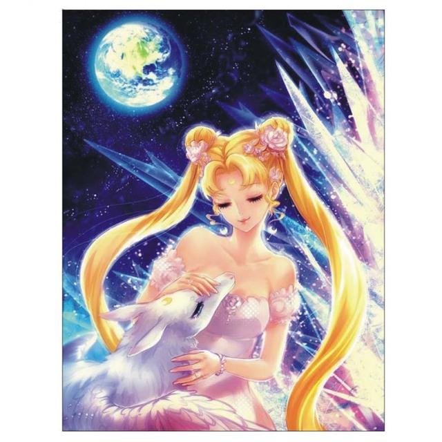 5D DIY Diamond Painting Sailor Moon Art Diamond Embroidery Rhinestones Decorations for Home