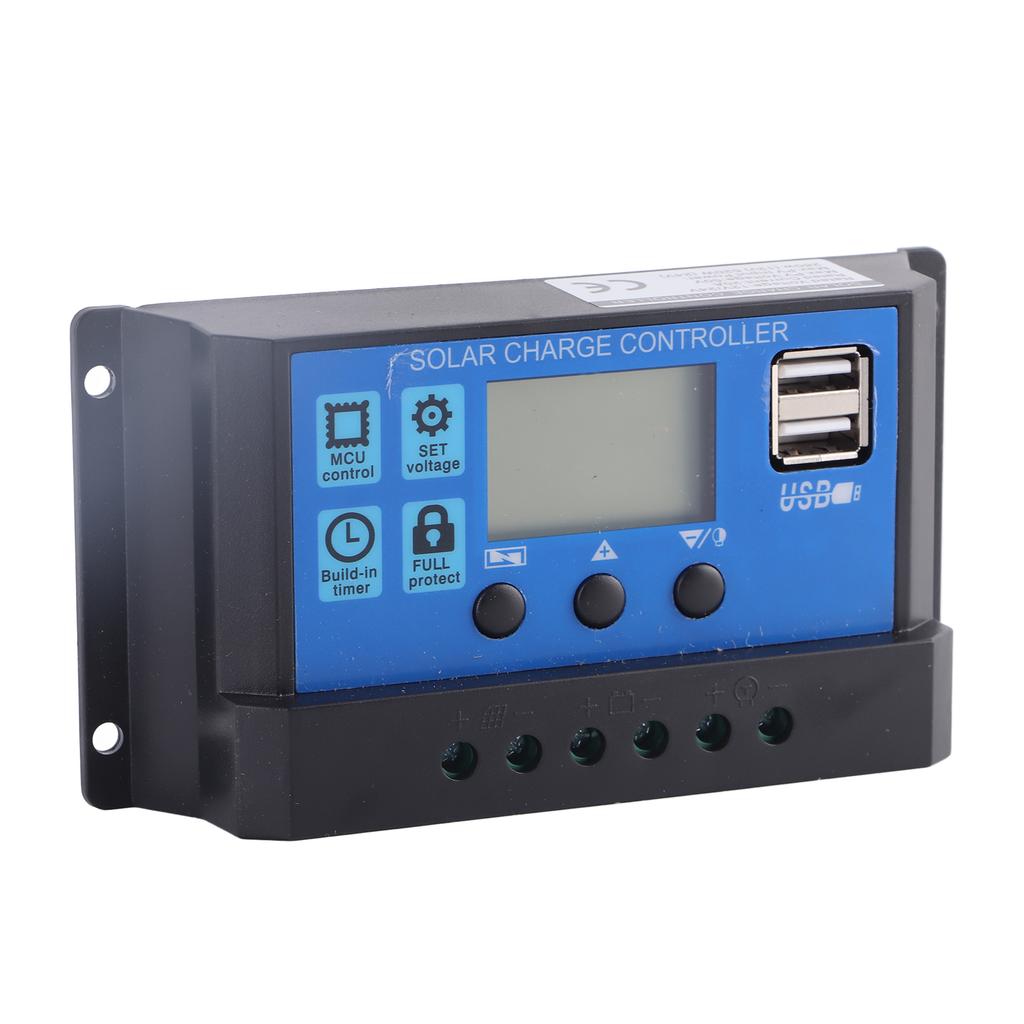 12V 24V Auto 20A ?Acid Battery Solar Charge Controller PWM Regulator Dual USB 5V Output