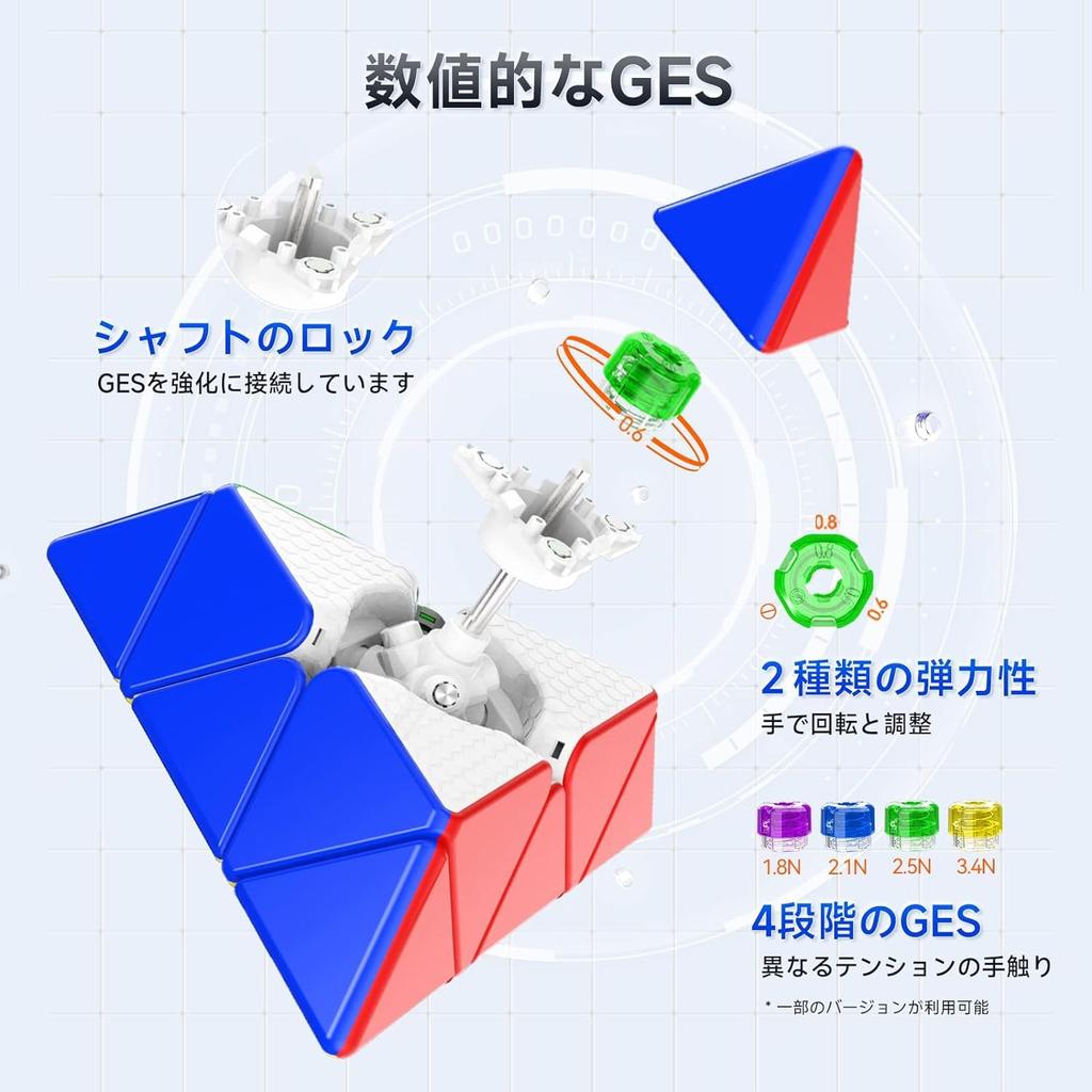 Solution Procedure Manual GAN Pyraminx Standard 3D Puzzle with Magnet Pyraminx Triangle Pyramid Stickerless GANCUBE Solution Procedure Manual GAN Bag