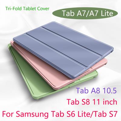 Чехол для планшета Samsung Galaxy Tab A8 10,5 X200 A7 T500 A7 Lite T220, умный чехол из искусственной кожи для Galaxy Tab S6 Lite S7 S8 Funda