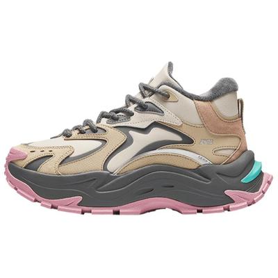 Удобные нескользящие износостойкие повседневные туфли средней высоты женские туфли светло-серые 122448987-1