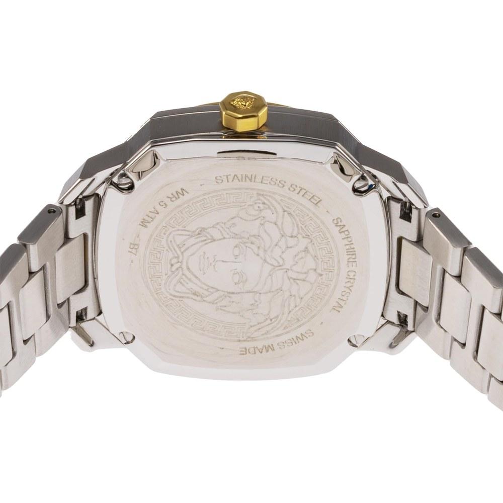 Часы Versace Dilos Swiss Quartz VEQU01423 Черно-золотой циферблат Нержавеющая сталь Сапфировое стекло Наручные часы