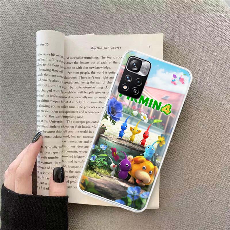 Чехол для телефона Game Pikmin 4 Для Redmi Note 13 12 Pro Plus 14 15 Pro 5G 11 11T 11E 11S 10 Pro 10S 9 9S Обложка Cell Прозрачный ТПУ Capa Cas