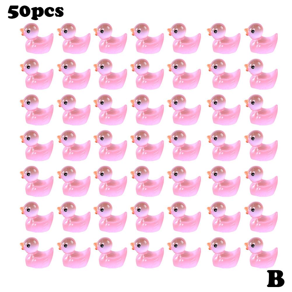 50/100 шт. Миниатюрные фигурки желтой утки, миниатюрные фигурки крошечной утки из смолы, ручная работа, микропейзаж, украшение для дома