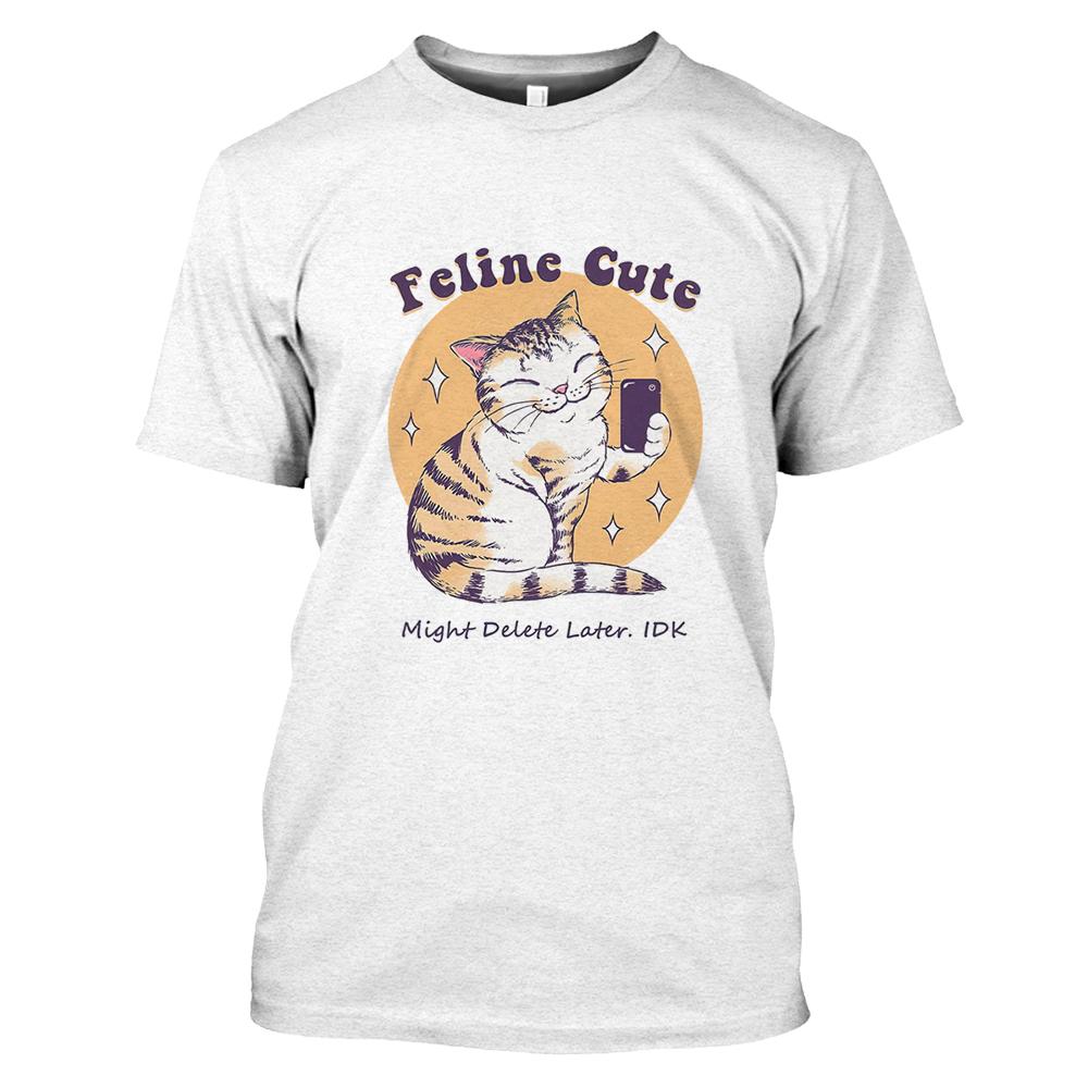 Модные забавные футболки с рисунком самурая и кота для мужчин, летние повседневные топы с короткими рукавами и круглым вырезом на открытом воздухе, крутые топы с индивидуальным принтом