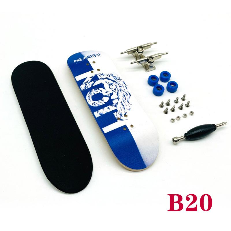 1 комплект, подшипники для скейтборда, колеса, противоскользящая накладка, кленовая древесина, мини-скейтборд с отверткой