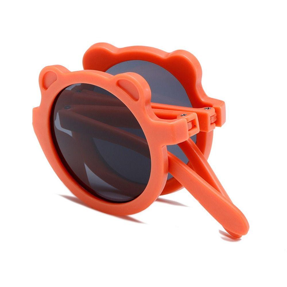 Bear Shape Children's Glasses Solid Color Eyewear Accessories Foldable Glasses Children's Party