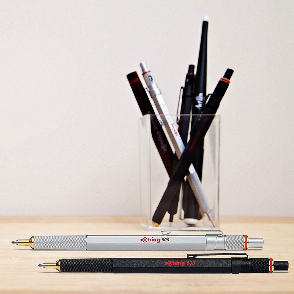 Rotring 800 черных шариковых ручек на масляной основе с вращающейся подставкой 2032579 Оригинал импортный