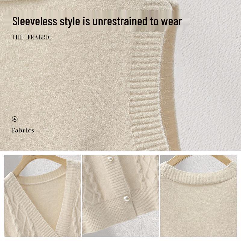 Women's Loose-Fit V-Neck Short Vest