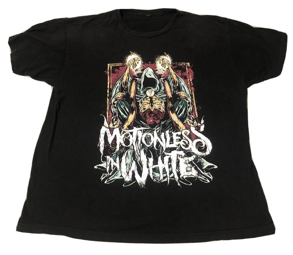 Motionless In White Подарок для друзей Черная футболка Хлопковая унисекс футболка
