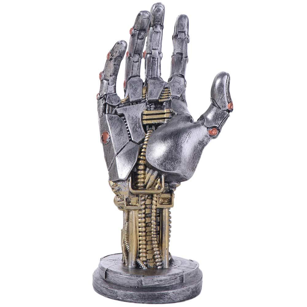 Sensory Toy Simulated Robot Hand Sculpture Model Mechanical Hand Staute  Halloween Holiday