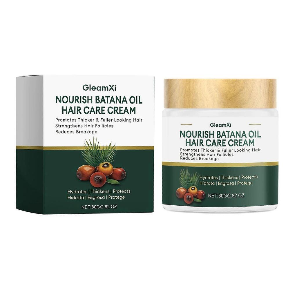 Gleamxi Batana Oil Hair Cream Is Gentle And Smooth, Providing Hair Care And Moisturizing. Apply It Daily