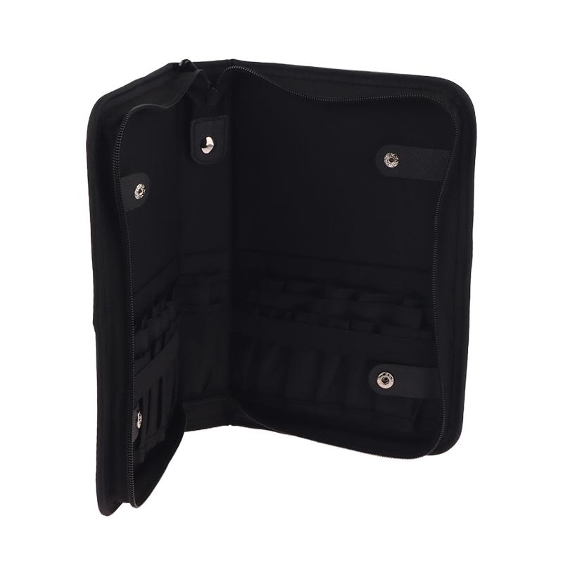 Складная сумка для кистей для макияжа с 12/14/23/29 отверстиями, органайзер для кистей для макияжа, дорожный косметический несессер для пудры