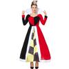 Medieval Court Queen of Hearts Halloween Costume Alice In Wonderland Queen of Hearts Drag
