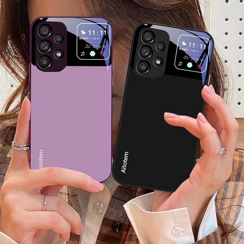Чехол из закаленного стекла для телефона Samsung Galaxy S10 4G S20 11E 30 S21 21Fe 22 Pro S23 Ultra 5G S8 S9 Жидкий Большое Окно