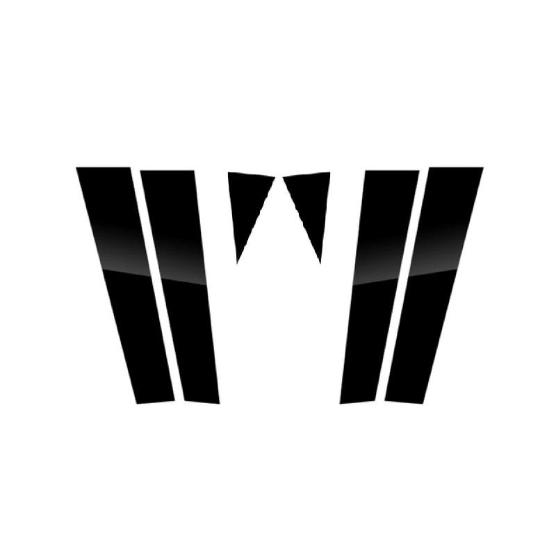 Углеродное волокно подходит для Chevrolet Trailblazer - полированные стойки стойки, обшивка окна, колонка BC