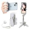 Многофункциональный держатель для смартфона для селфи с четырехногими ножками для повышенной устойчивости, складной штатив для смартфона с пультом и холодным башмаком, совместимый с