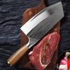 Professional Cleaver Knives Heavy Duty Chinese Knife Wooden Handle Laser Damascus Knife Cleaver Meat Chicken Fish Kitchen Knife