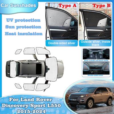 Автомобильная солнцезащитная шторка для Land Rover Discovery Sport L550 Аксессуары 2015-2024 Солнцезащитные козырьки Занавески для лобового и боковых стекол Чехлы Детали