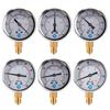 Oil Filled Vacuum Pressure Gauge Quality Metal for Case Lower Mount Connection Accuracy Class 1.6% Suitable for Water Oi