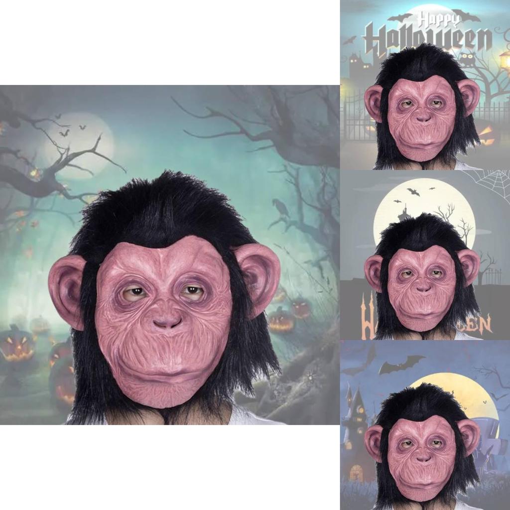 Realistic Latex Monkey King Mask For Halloween And Costume Parties Scary Gorilla Design