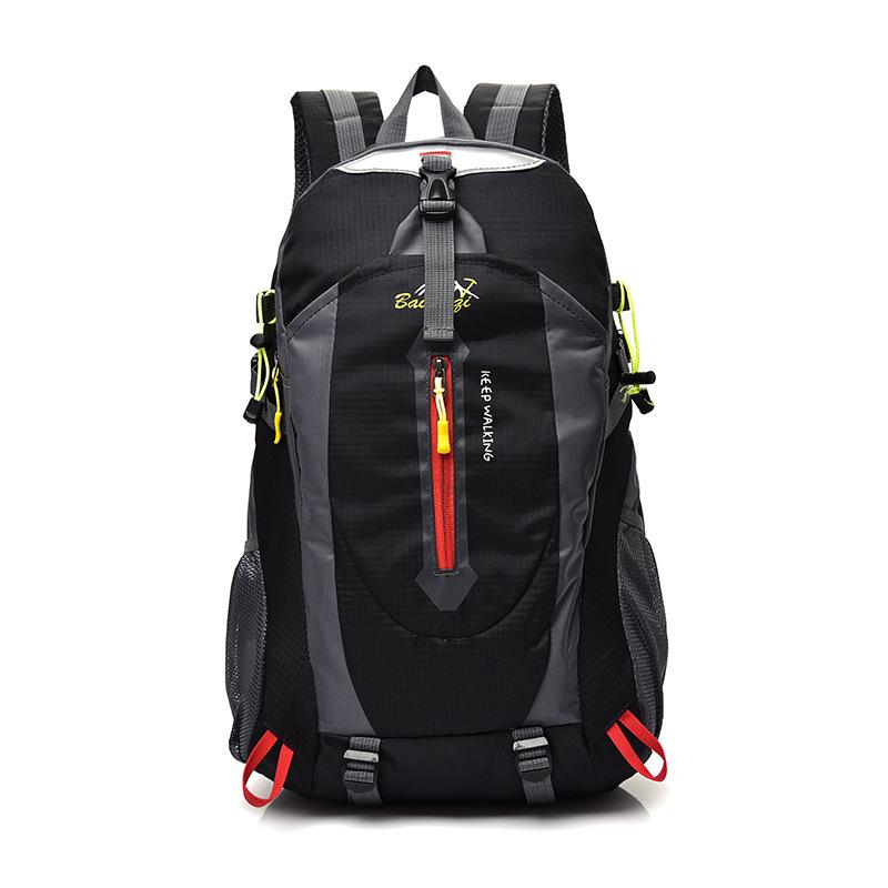 Men's Water-Resistant Lightweight Mountaineering Backpack - High Capacity, Durable, Dual-Shoulder Design for Outdoor and Casual Sports