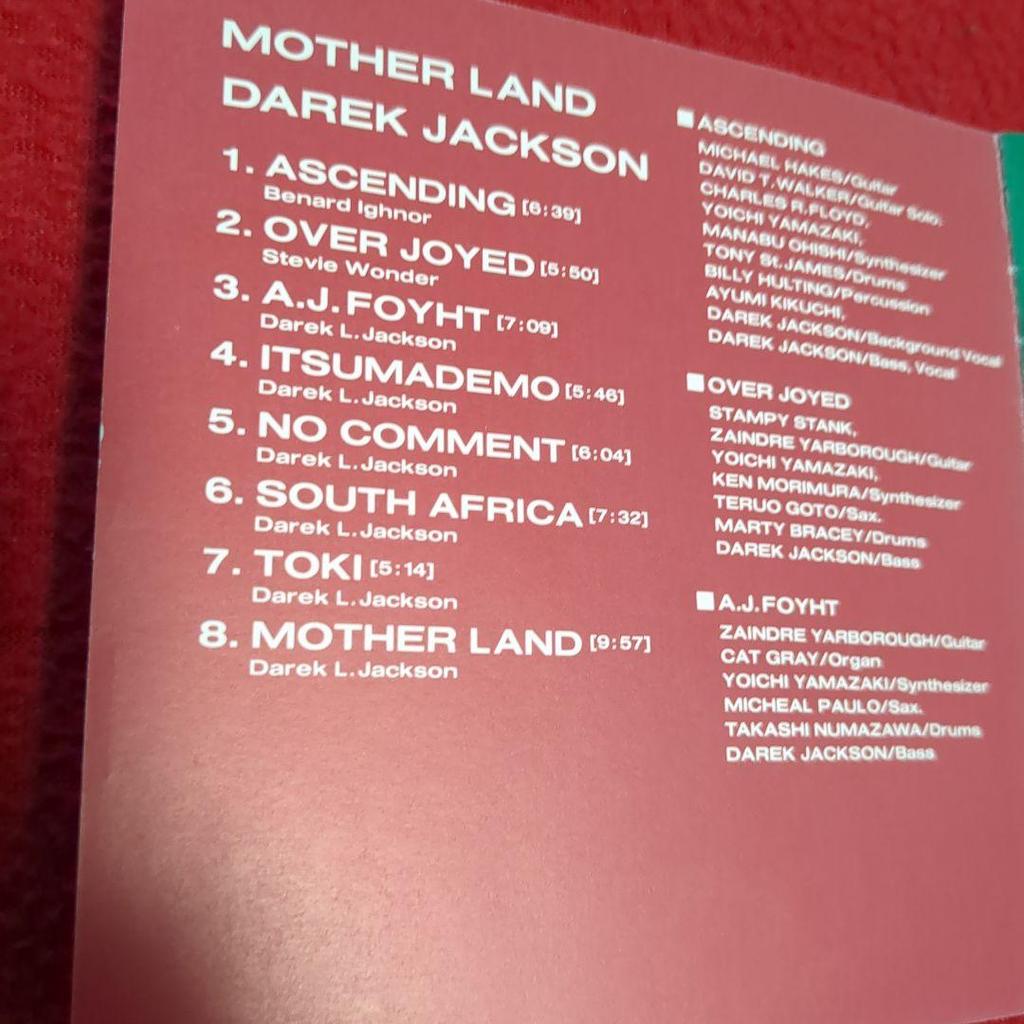 [USED] Derek Jackson/Mother Land (ex-Chicken Shack super rare masterpiece)