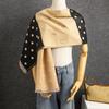 2024 Women's Polka Dot Plaid Scarf Shawl: Thickened Winter Dual-Use Neck Warmer, Age-Reducing, Versatile.